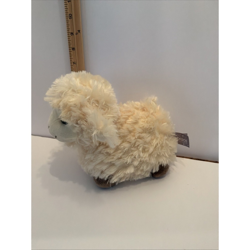 Embrace Alpaca‎ Llama Plush Cream Soft Stuffed Animal Toy 11"